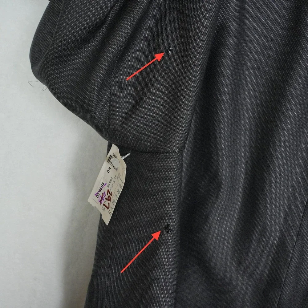 Brioni NM Estense Mens Blazer 42R Charcoal Grey Wool Silk 2-Button Sport Coat IT